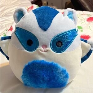 Squishmallows Sabino de Sugar glider 8“ Blue and White Plush Toy